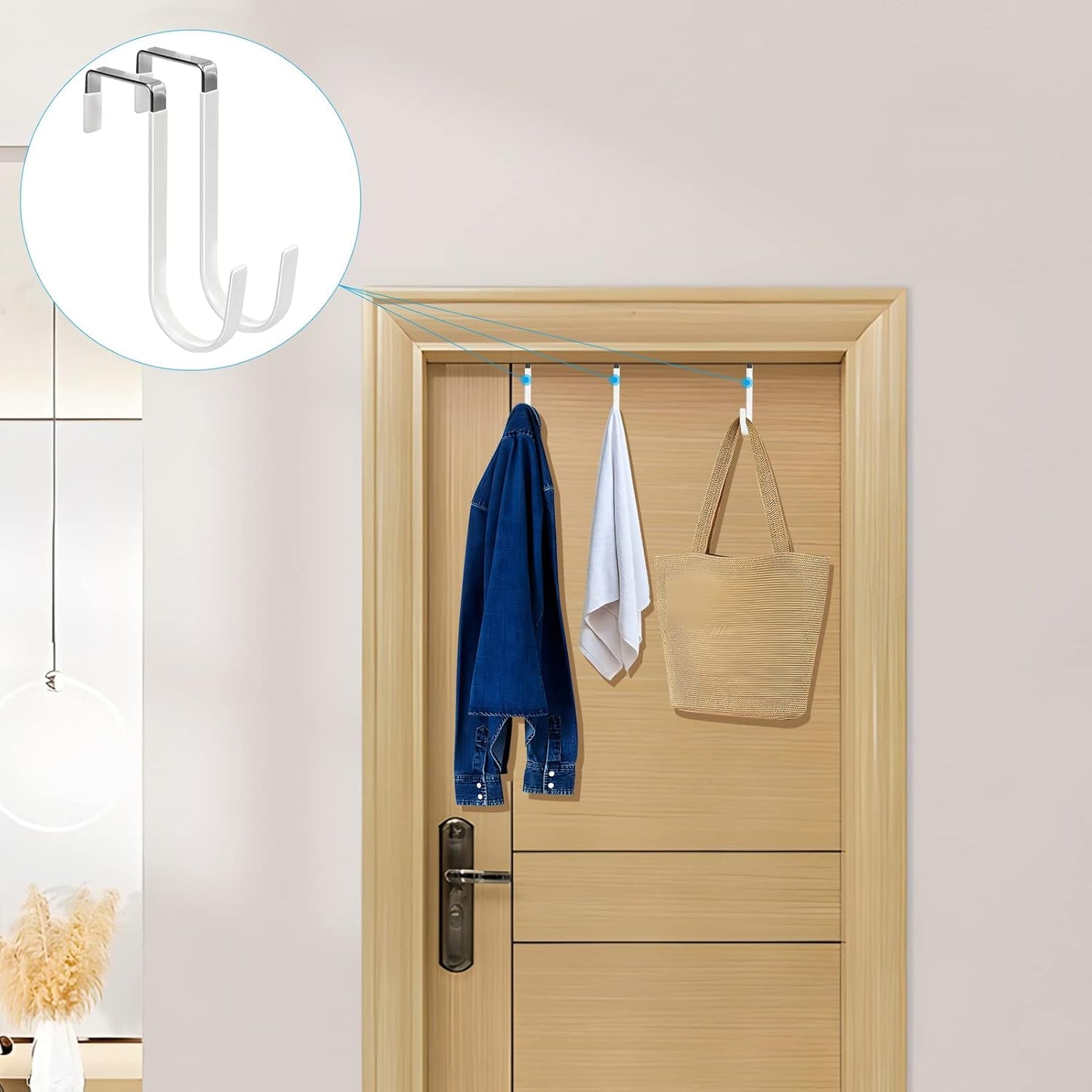 Over-the-Door Hooks – 4-Pack Space-Saving Hangers