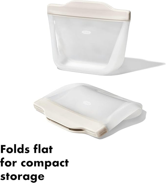 EcoSeal Silicone Reusable Food Bags β Set of 2