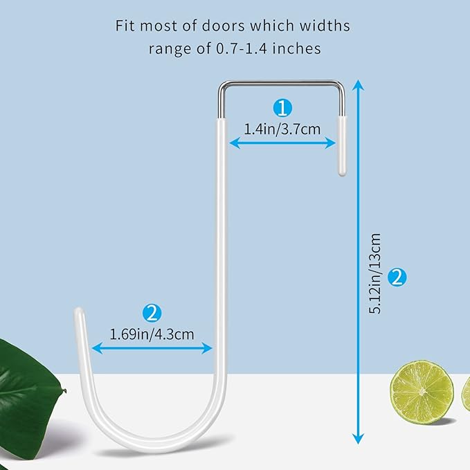 Over-the-Door Hooks – 4-Pack Space-Saving Hangers