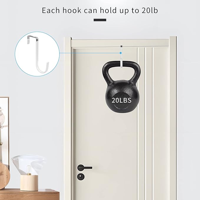 Over-the-Door Hooks – 4-Pack Space-Saving Hangers