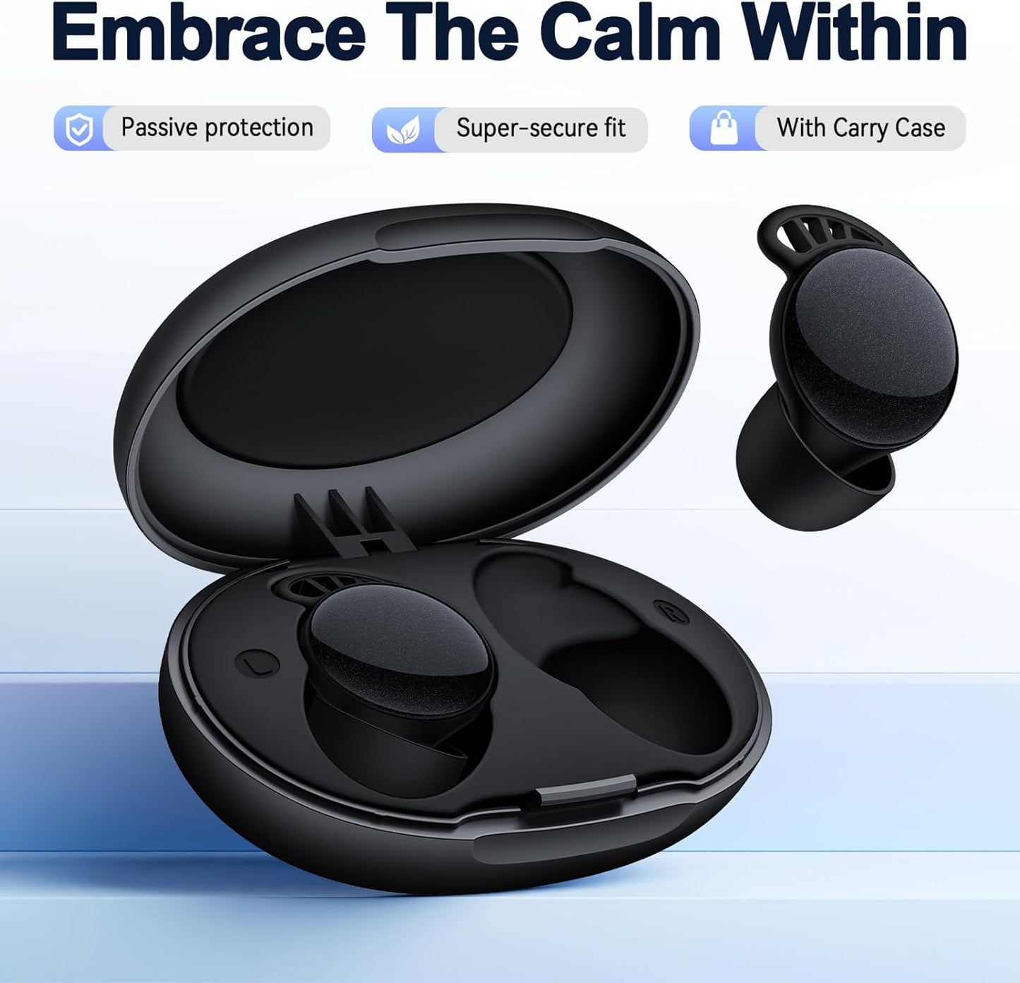 SilentEase Silicone Ear Plugs – 45dB Noise Cancelling