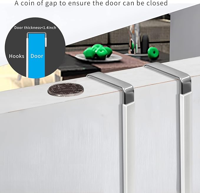 Over-the-Door Hooks – 4-Pack Space-Saving Hangers