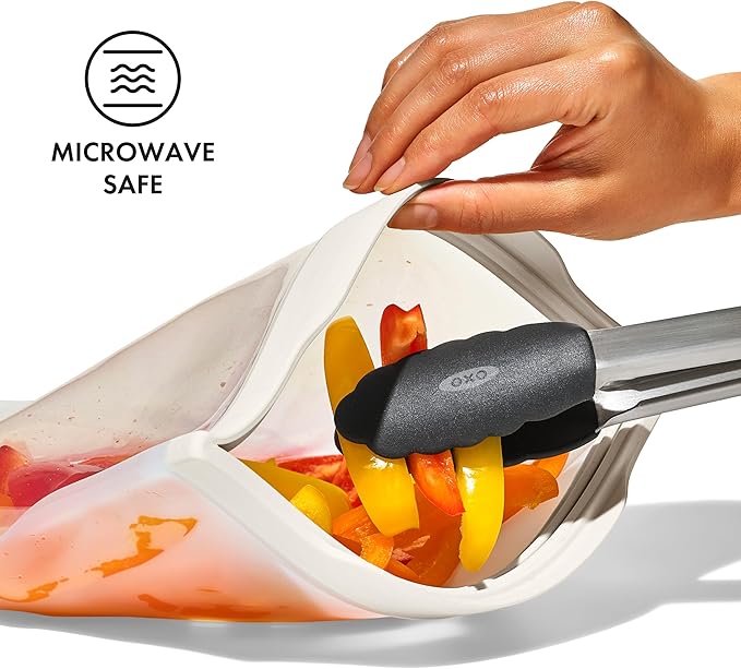 EcoSeal Silicone Reusable Food Bags – Set of 2
