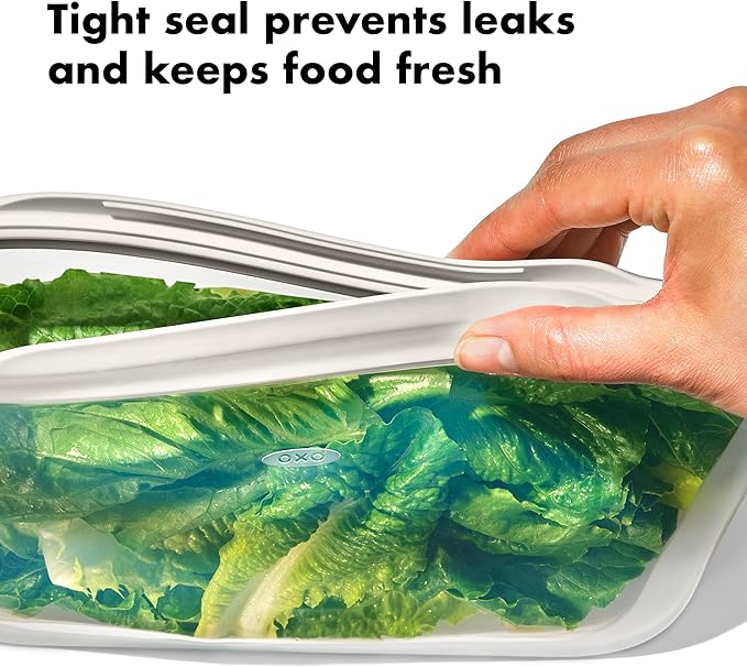 EcoSeal Silicone Reusable Food Bags – Set of 2